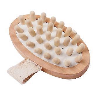 Wooden Massageer Bath Brush for Body Massage Multi Color Utility