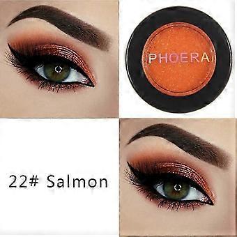 PHOERA Metal Eyeshadow Makeup Palette Nude Red Black Color Glitter Eye Shadow Natural