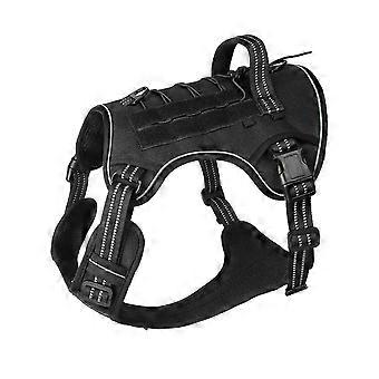 Adjustable Large Dog Walking Harness Maximum Comfort Safety Outdoor Black S
