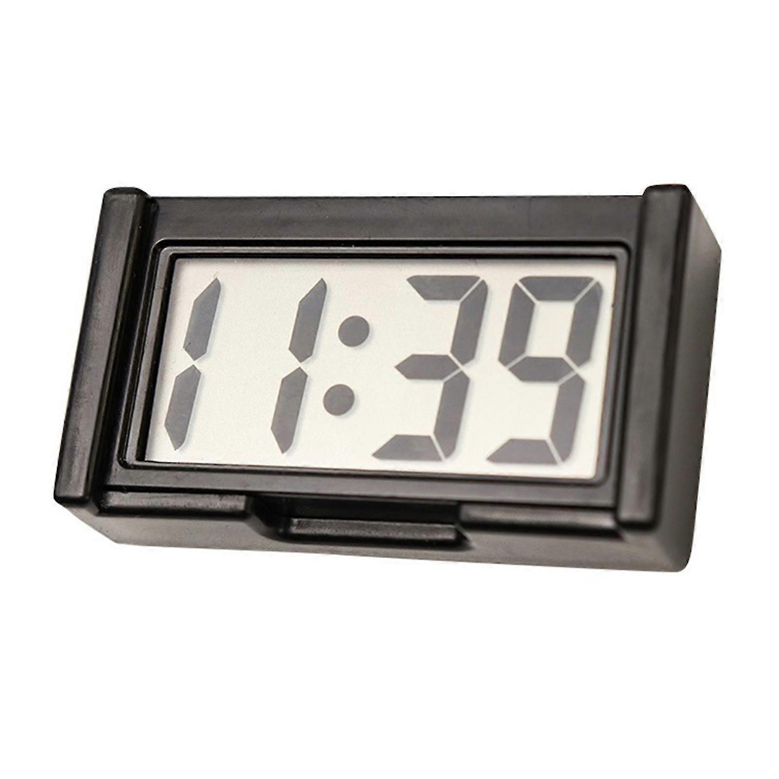 Auto Electronic Clock Dashboard - Digital Display Clock with Self-Adhesive Mini Clock