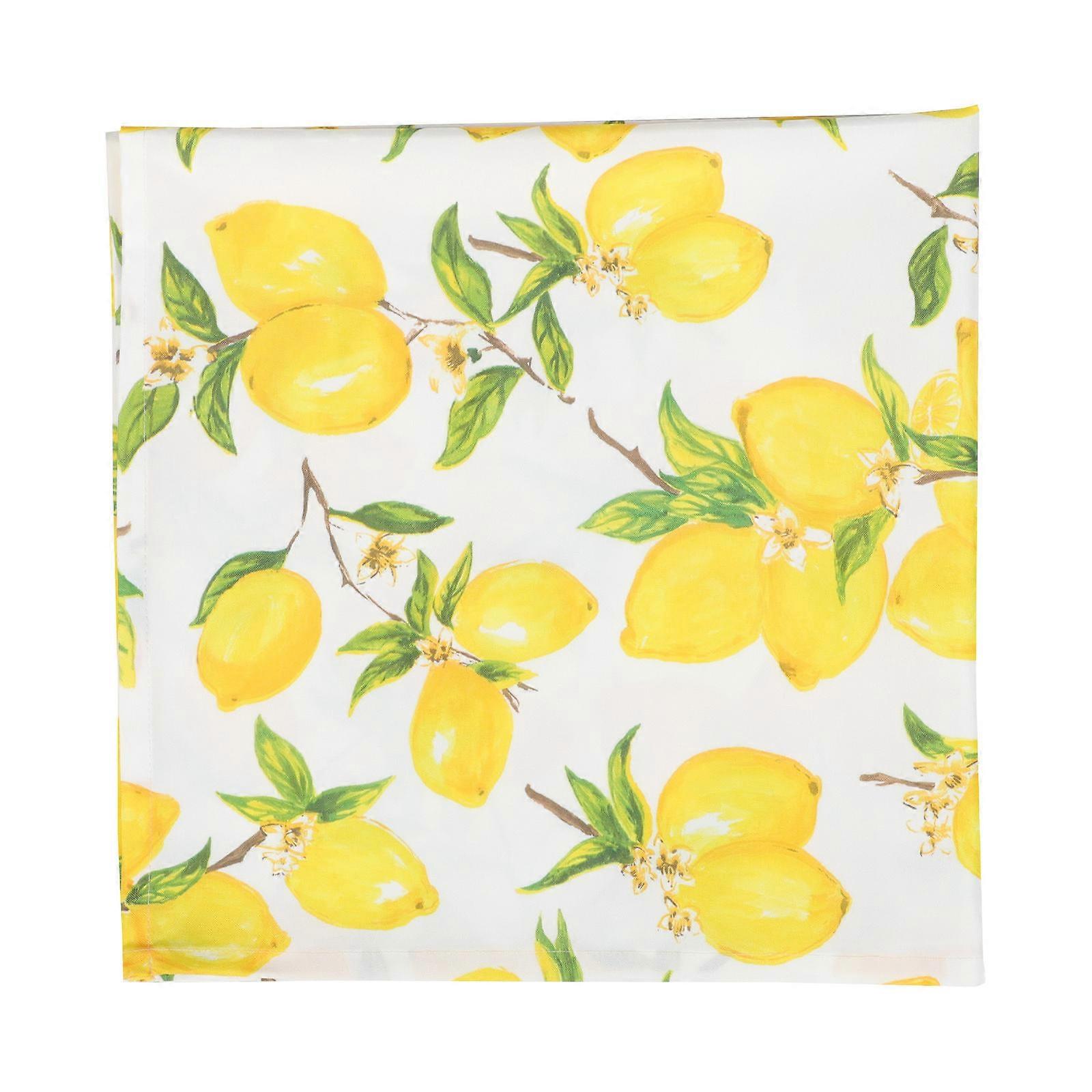 Lovely Lemon Pattern Tablecloth Creative Digital Printed Decorative Table Cloth