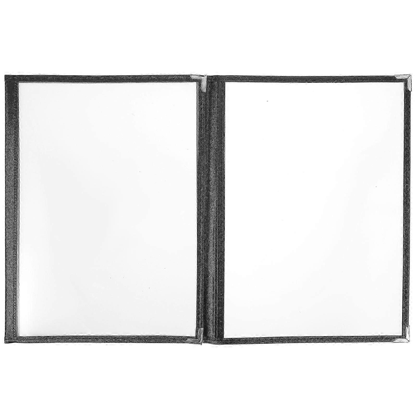 PVC Menu Cover Folder for Kitchen Organization 8Pcs Transparent Binder