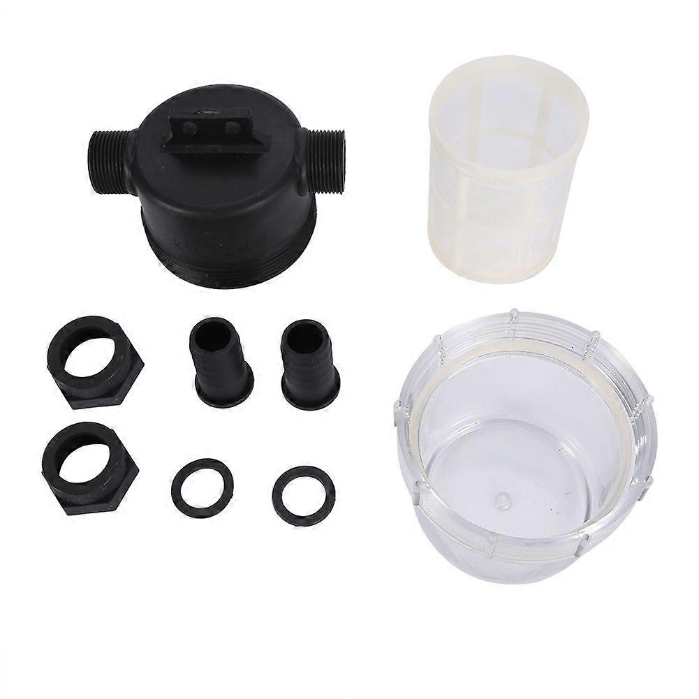 Transparent Inline Mesh Strainer Water Pump Filter Irrigation High Flow