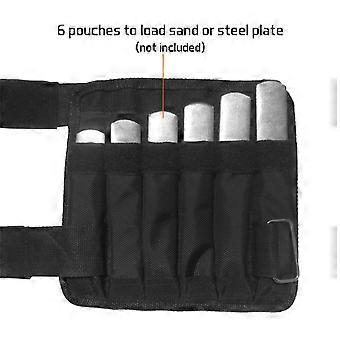 2 Packungen Beladung 5/10kg verstellbare Handgelenk-gewichtete Oxford-Knöchel-gewichtete Übung Gewichtsbelastung Wraps Krafttraining (leer)