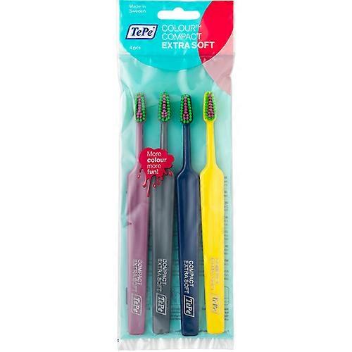 Color Compact (extra soft) - Toothbrush in a bag (4 pcs)