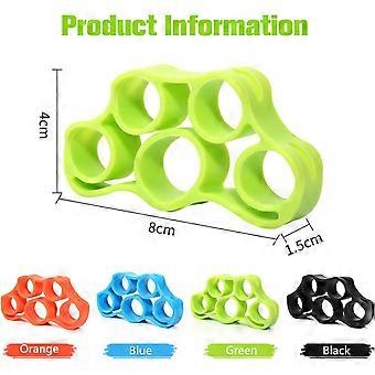 4 Pcs Hand Grip Strengthener,Finger Stretcher Resistance Bands Exerciser Stretcher Extensors Training Bands Hand Grip Ring Muscle Power Training Rubbe