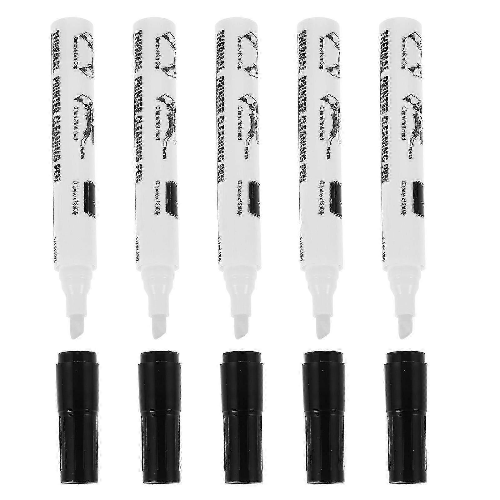 Thermal Printer Cleaner Pen for Printhead Cleaning, 5-Pack