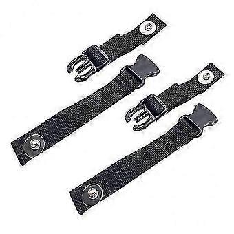 Suporte de fixação da tampa do console (2 peças) com fivela e parafusos de montagem.