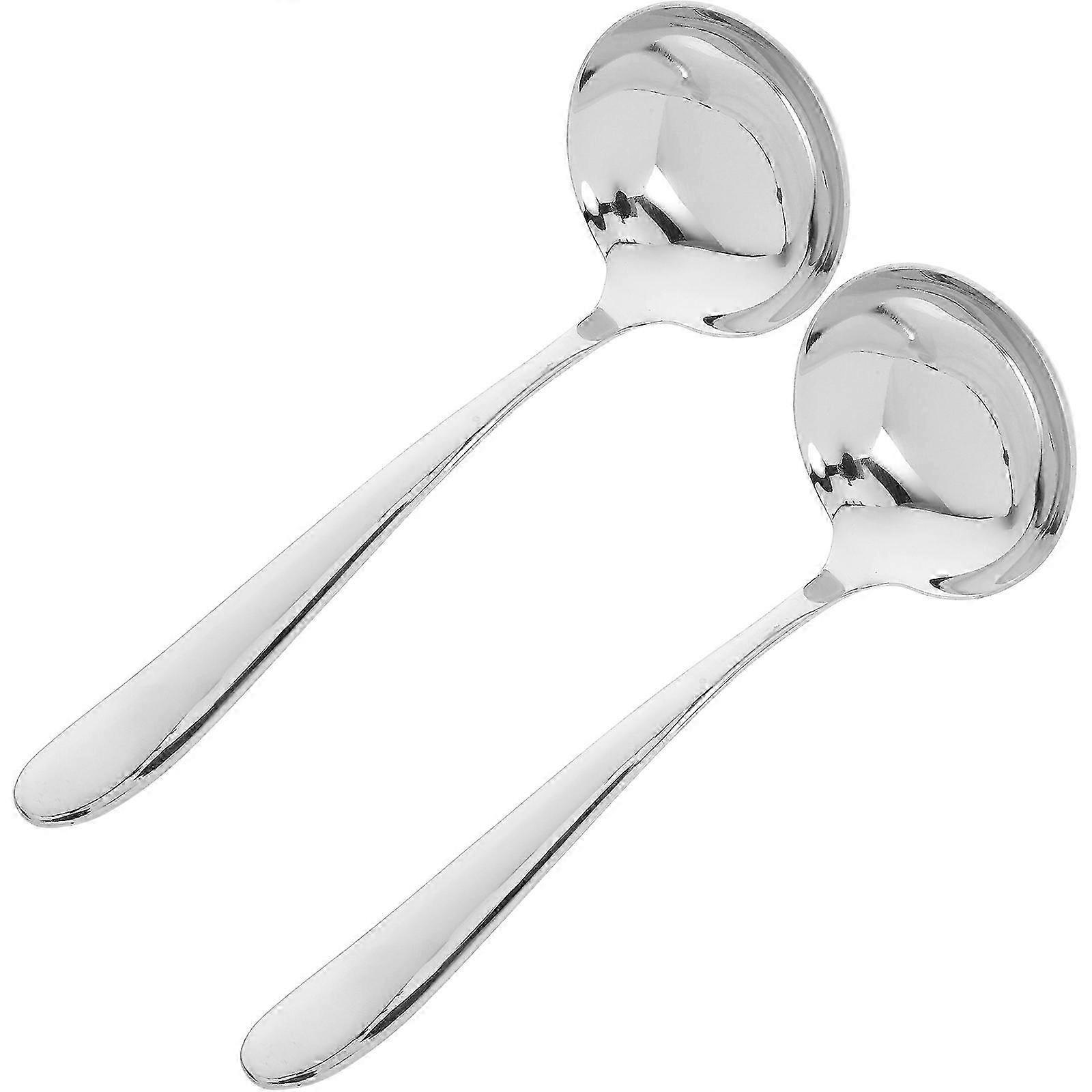 2Pcs Elegant Stainless Ladles