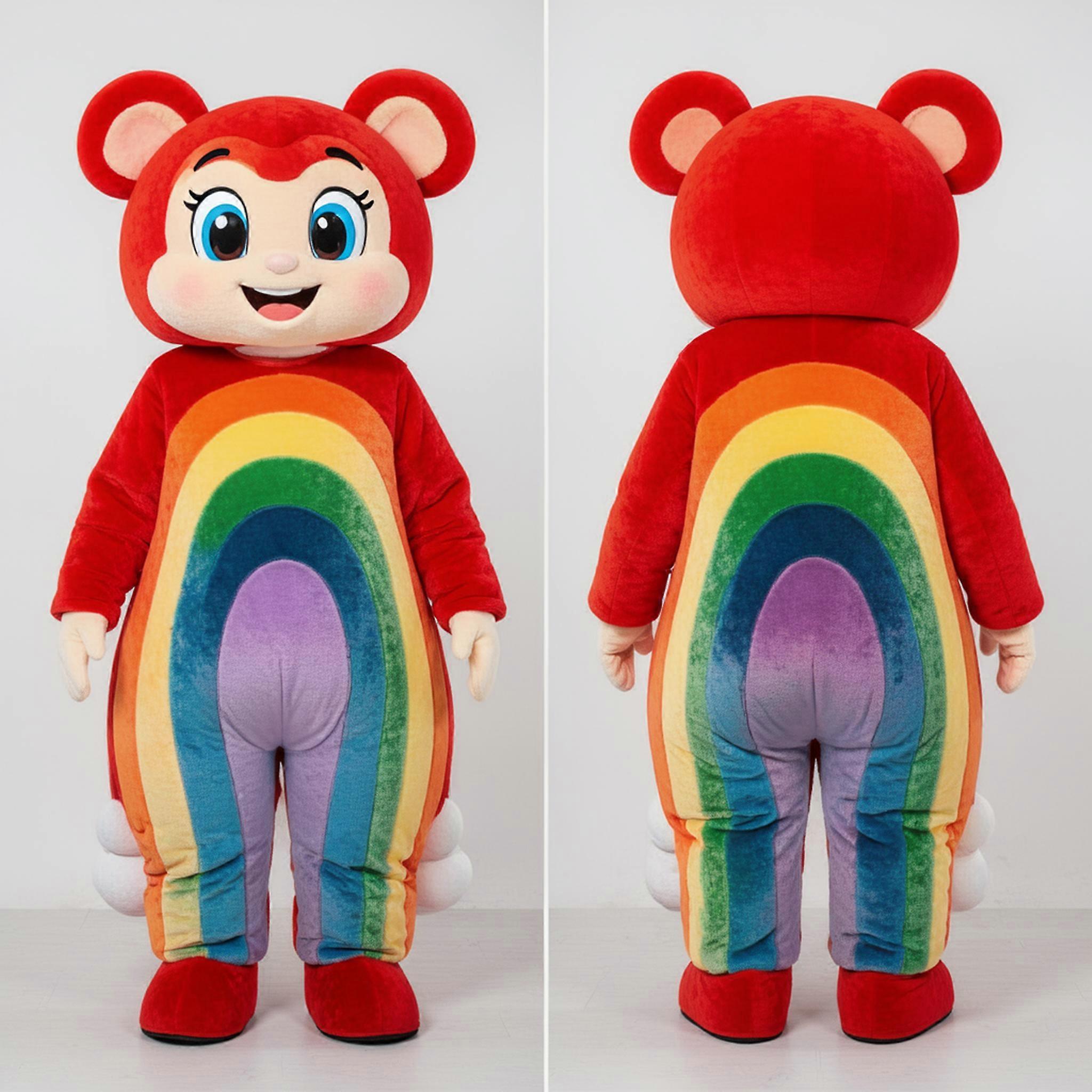 MASTICOT Vibrant Rainbow Arched Rainbow Mascot