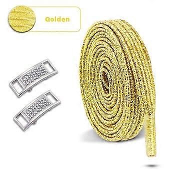 New No Tie Shoe Laces Diamond Lock Shoelaces Without Ties Glitter Elastic Laces Sneakers Tennis Flat Shoelace Shoes Accessories