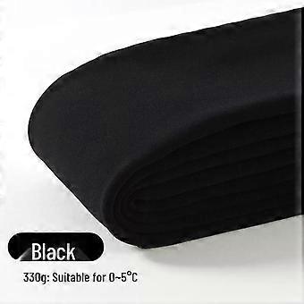 Short-Length Fleece-Lined Women's Pantyhose for Autumn/Winter - Warm Cotton Base Layer, Black, 150cm
