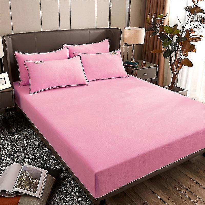 Warm Velvet Flannel Fitted Sheet Set