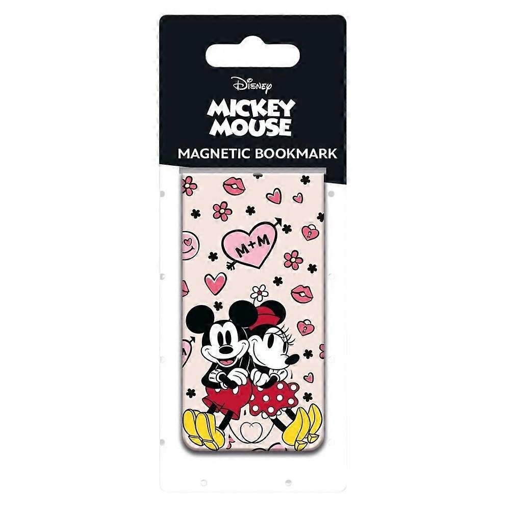 Segnalibro magnetico con Topolino e Minnie.