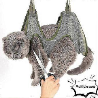 Cat Grooming nail cutting anti scratch bite fixed bag bath Trimming Restraint Bag Pet Beauty hammock hanging Pet Supplies Set