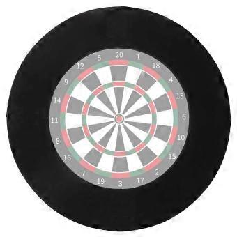 Board Surround Ring, Universal Dartboard Wall Protection Board -Durable Ring Design