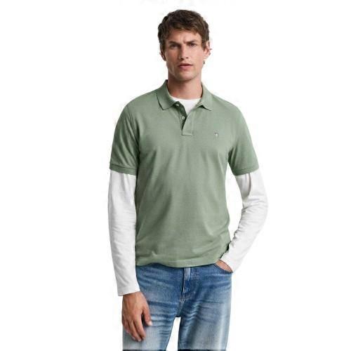 Gant Mens Plain Regular Polo Shirt