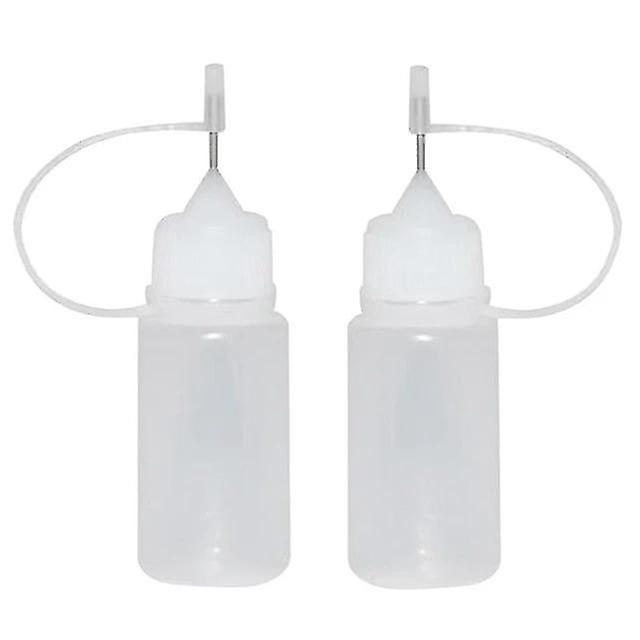 10pcs Clear Plastic Needle Tip Glue Bottles - Precision Tip Glue Applicator