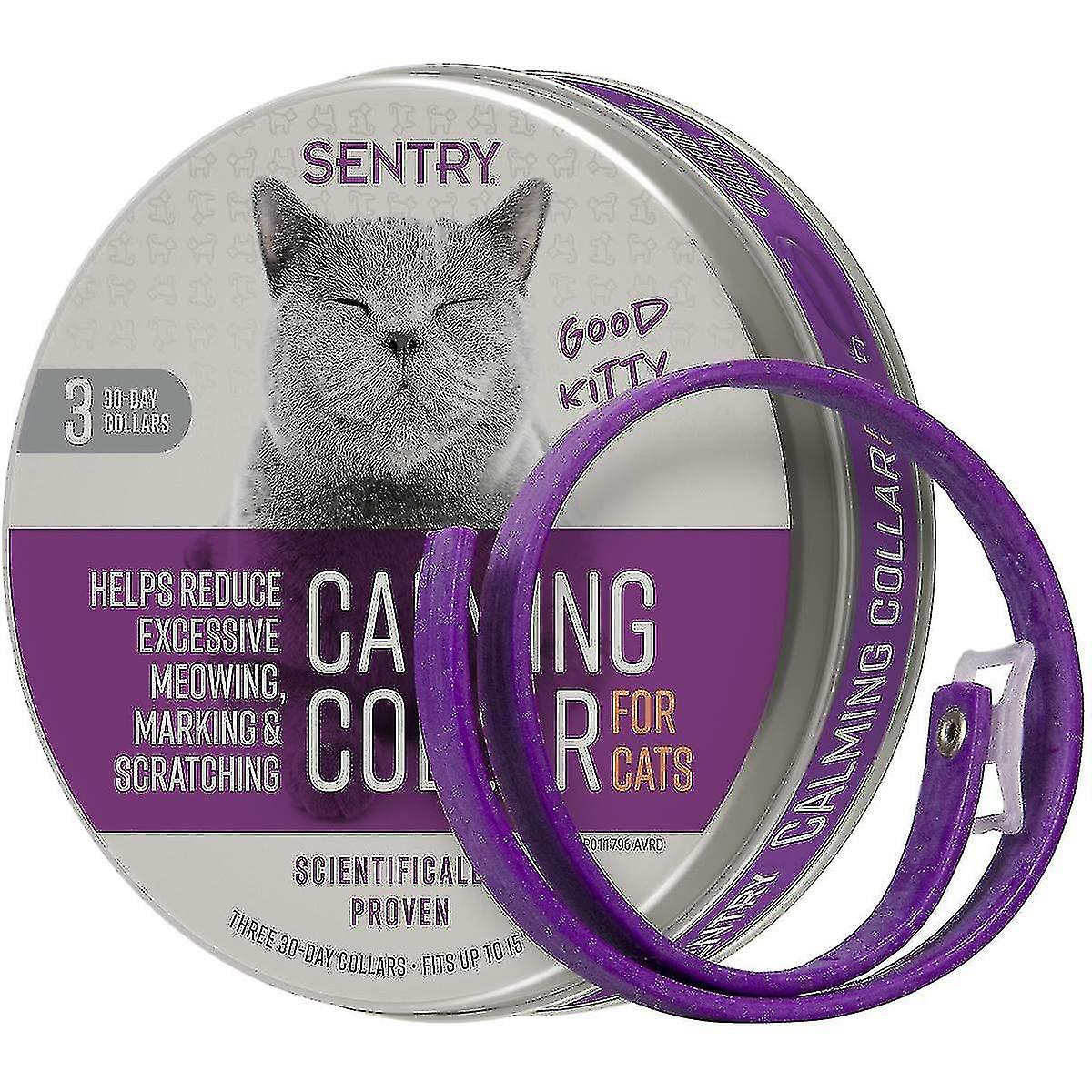3pack Sentry Industries Calming Collar For Cats