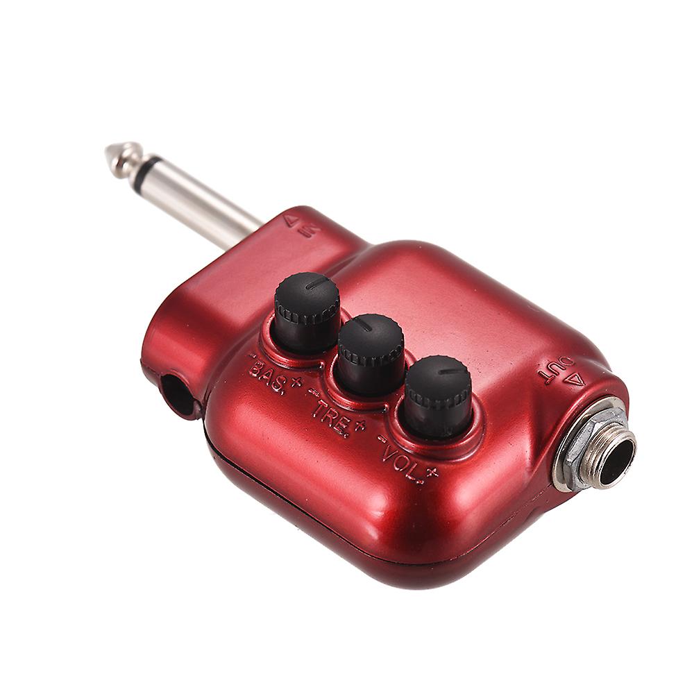 Mini Preamplifier Preamp 6.35mm Plug With Bass Treble Eq Volume Control