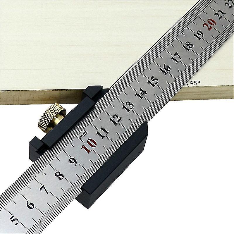Steel Ruler B Alloy Scriber Line Mar Gau For Ruler Locator Diy Carpentry Scriber Measuring Tools