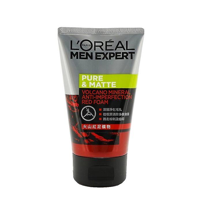 L'oreal Men Expert Pure & Matte Volcano Red Foam (tube) 100ml/3.4oz