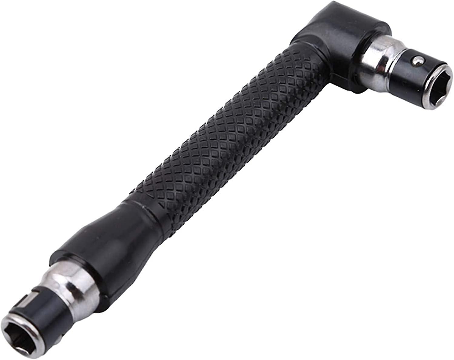 1pc L-Shaped Extension Handle Screwdriver Double Head 1/4' Hex Handle 90 Degree Right Angle Screwdriver Adapter 1pcSkillful,