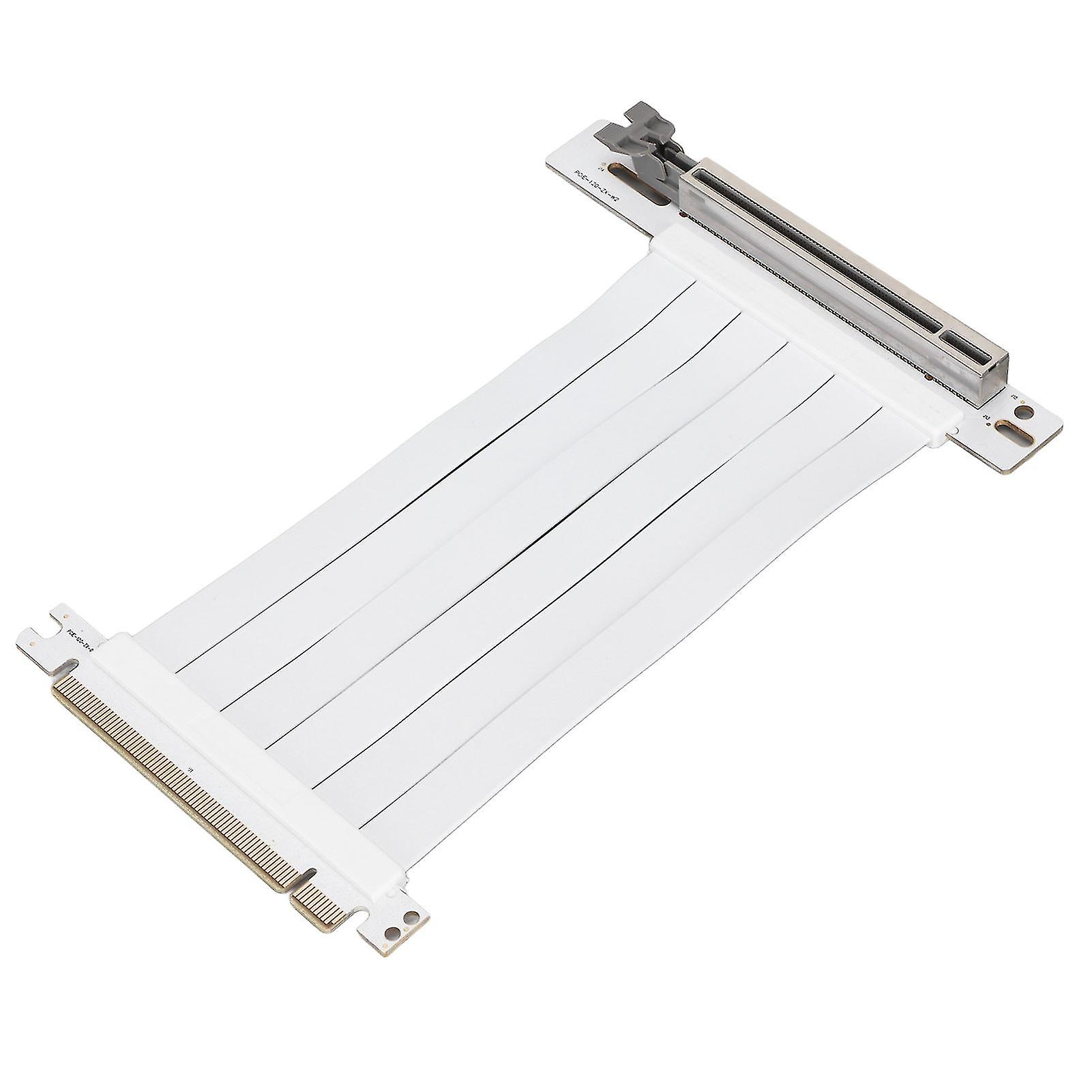 Pci E Extension Cable 15cm 128gbps High Speed Pci E X16 3.0 Riser Card For Graphics Card Sound Card Network Cardwhite