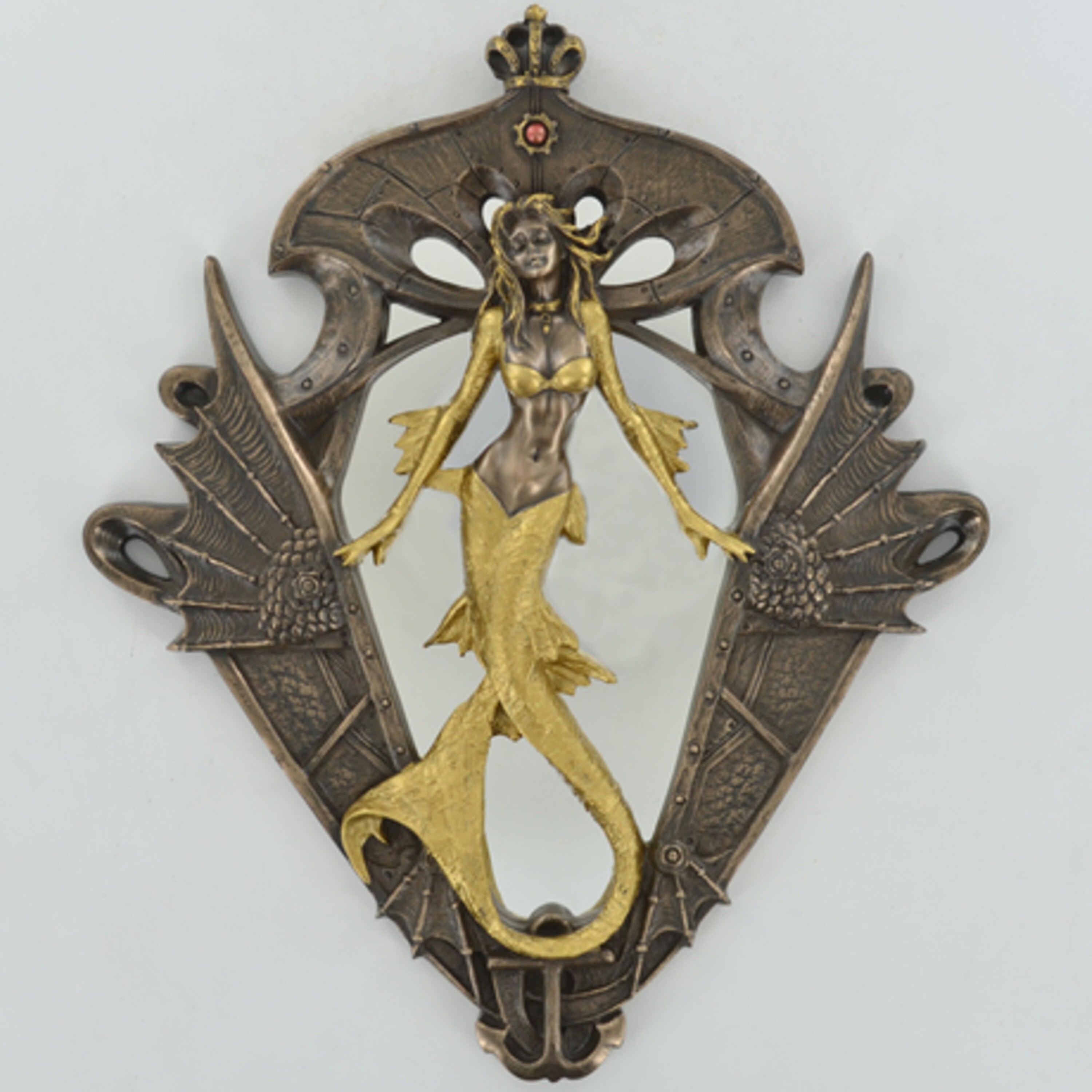 Mermaid Mirror Bronze Wall By Allianceinteriorsltd