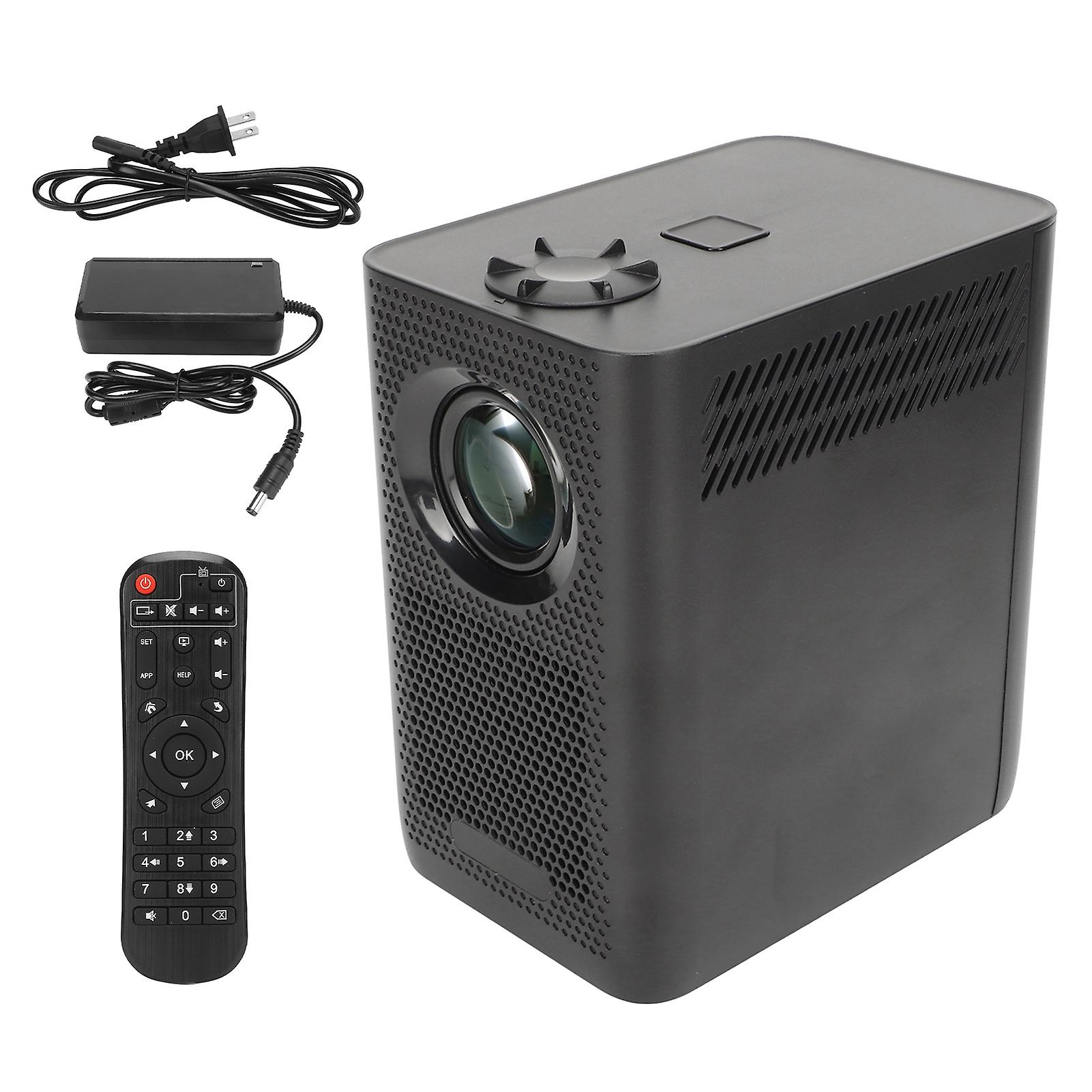 4K Decoding Mini Projector 1280P WiFi Remote Control Home Theater with Dual Ports