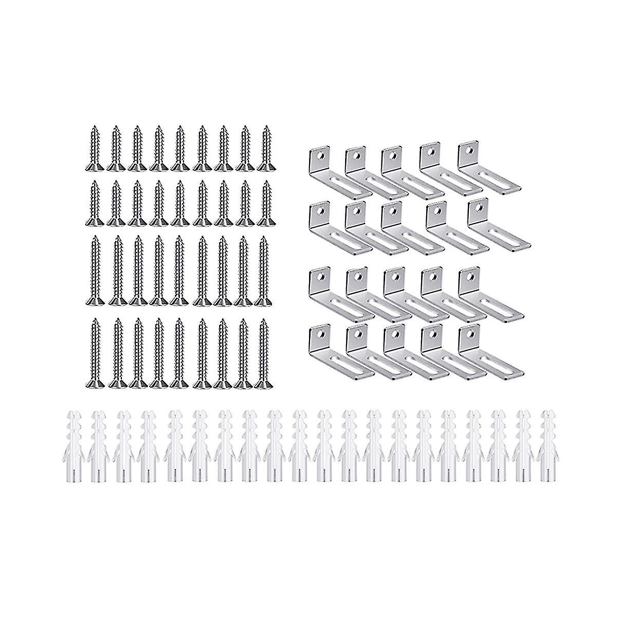 20 Set Board Inat Ware Kit Hanging Kit Mounting Brackets For Hanging Boa