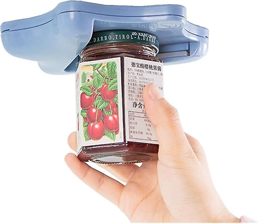 1pcs Bottle Opener Cap Jar Opener Easily Opens Jar Gripper Tool For Home Kitchen Bar Tools (blue)