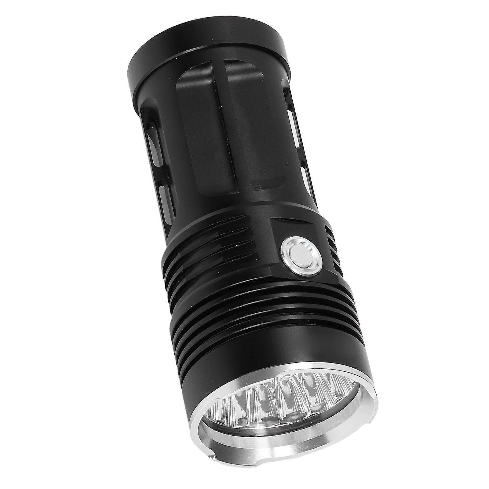LED Flashlight 10000LM Brightness Protective Function Waterproof Lightweight Portable Long Range Flashlight