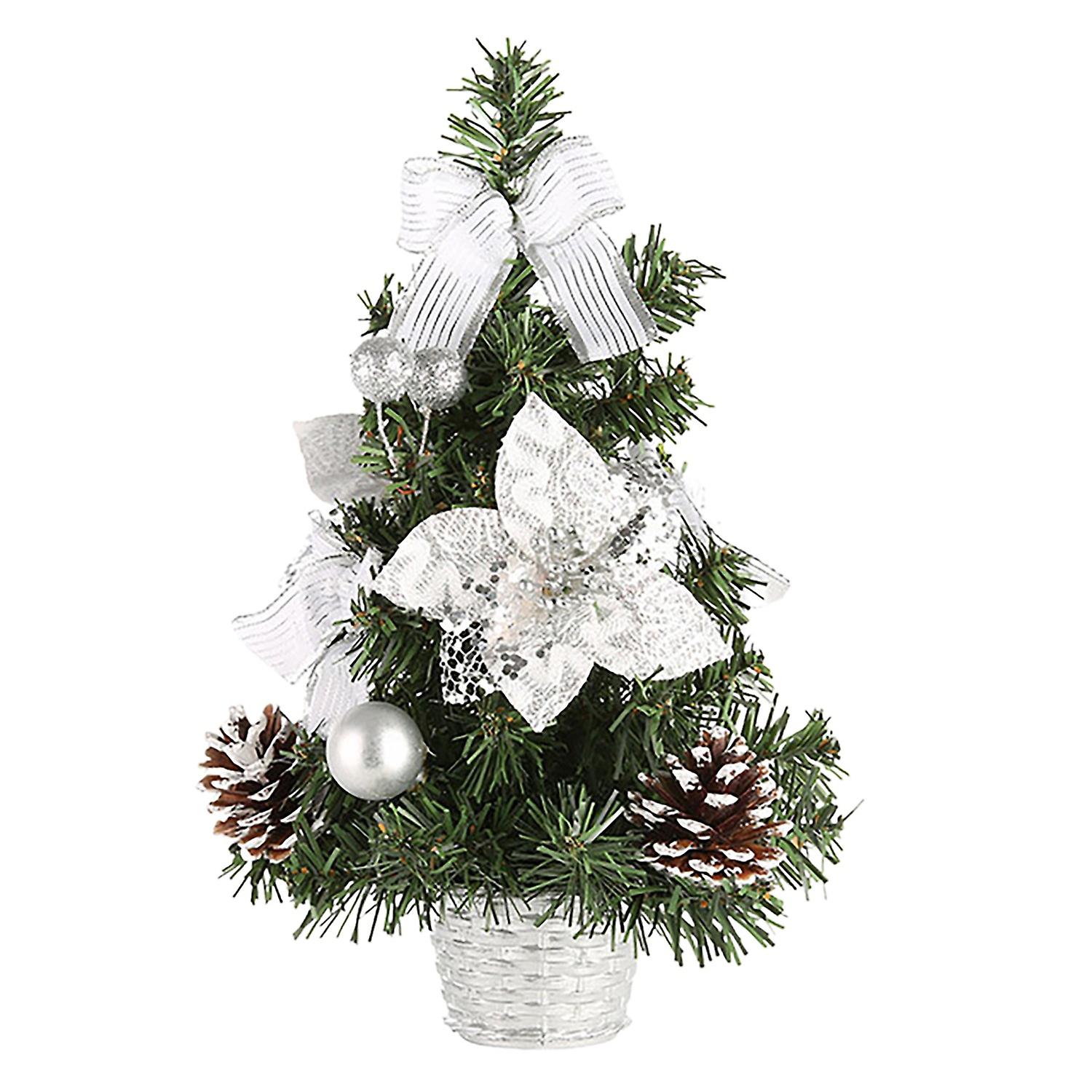 Renikh Christmas Tree Artificial 3D Colorful DIY Shiny Small Xmas Tree Holiday Supplies