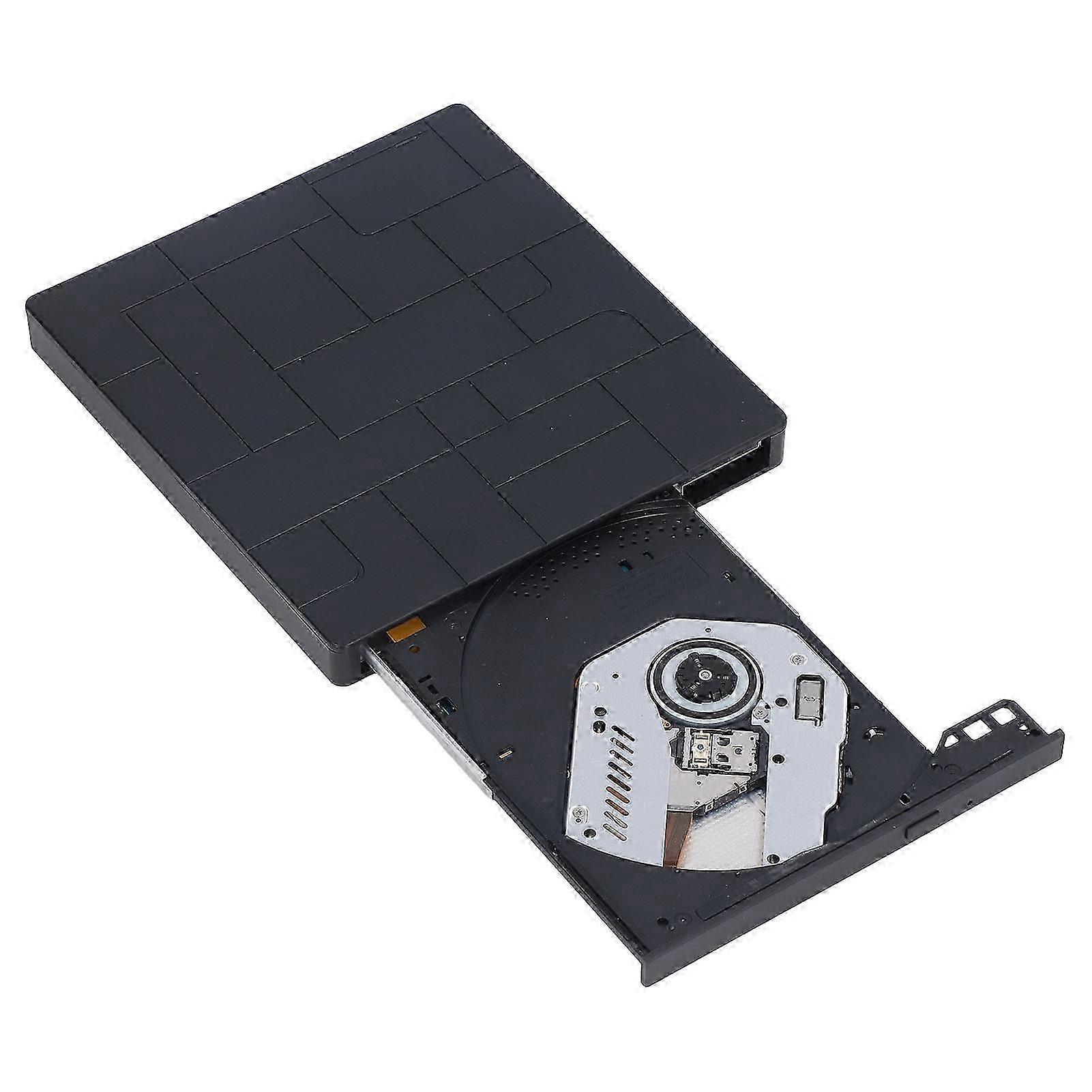 External DVD Drive Support USB3.0 USB2.0 TYPE C 6 in 1 Portable CD DVD Ultra Thin CD Burner for Laptop PC for Windows
