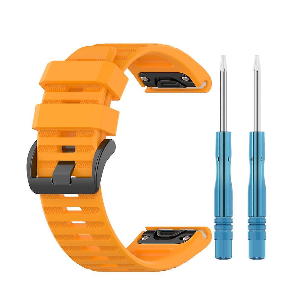 Replacement Straps Compatible for Garmin Fenix 7X/Fenix 6X GPS/Fenix 6X PRO Watch Silicone Strap 26mm Quick Release Strap with Tool