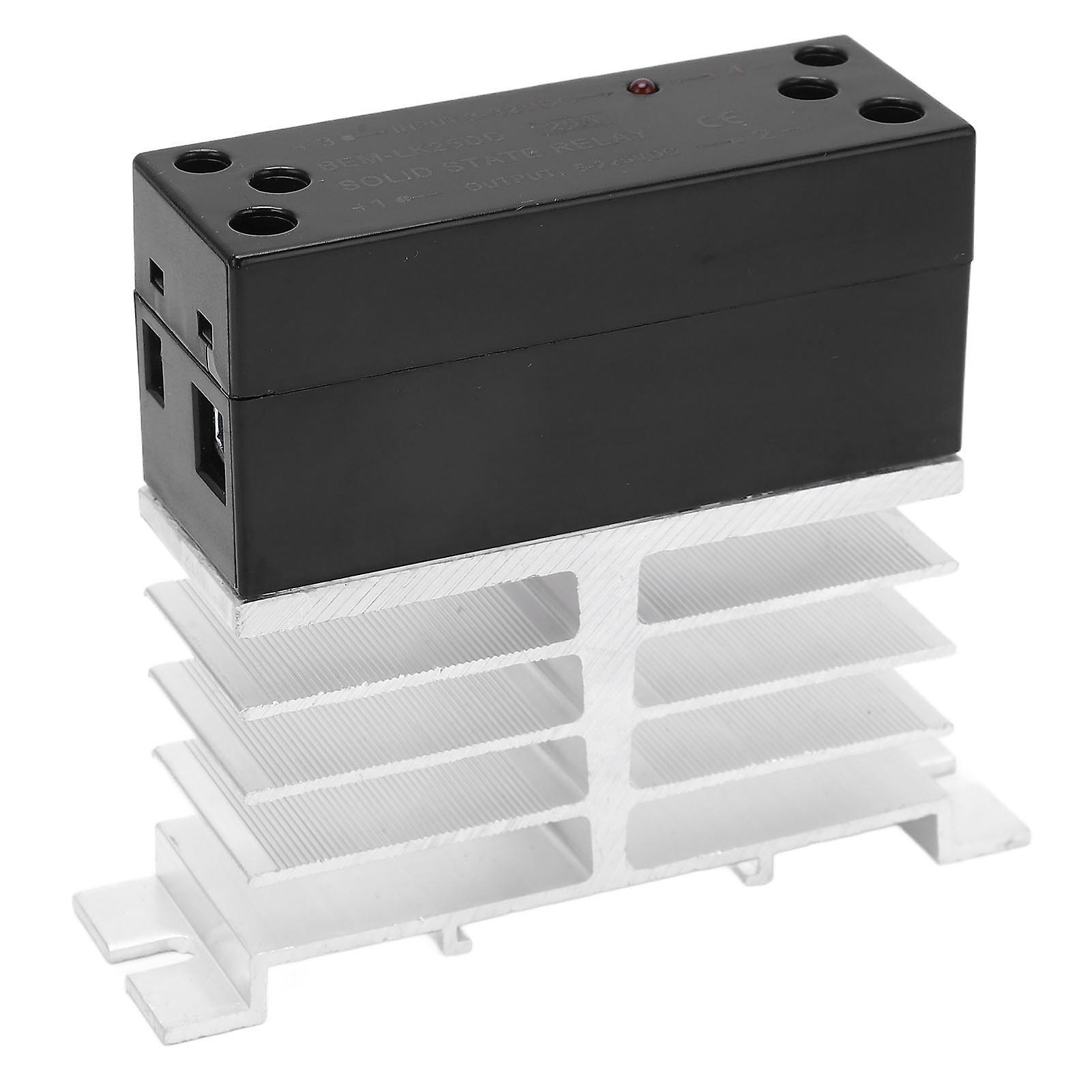 BERM Solid State Relay SSR Input 3‑32V DC Output 5‑220V DC 25A Electrical Equipment