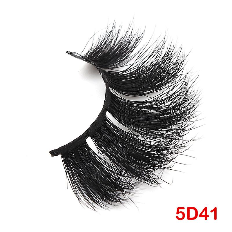 1 Pair 25mm False Eyelashes Thick 5D Mink Lashes Makeup Dramatic Long Lashes