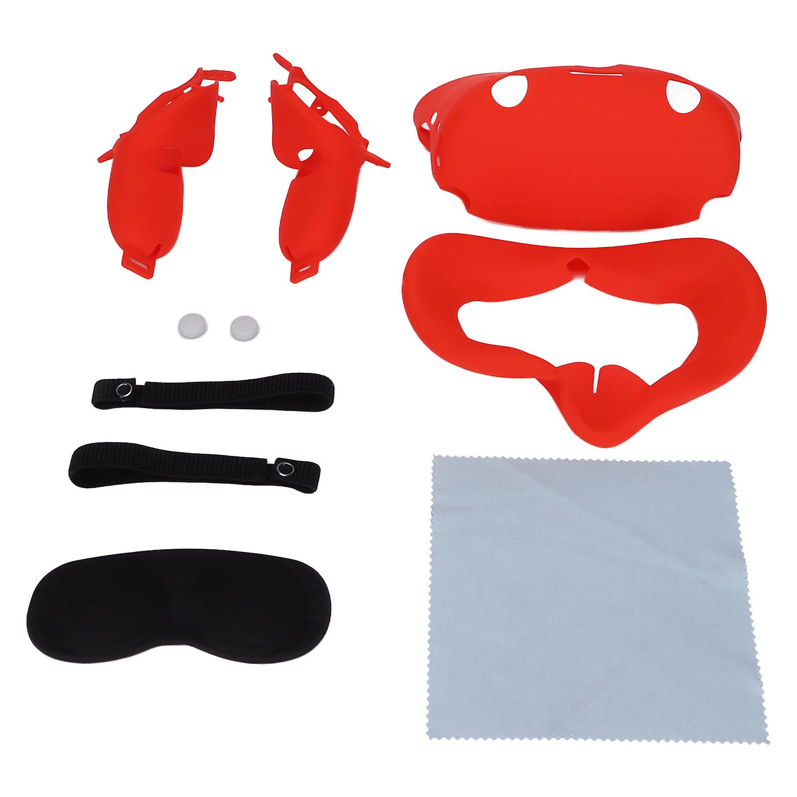 Oculus Quest 2 VR Cover - Soft, Breathable Facial Interface & Foam Replacement in Red