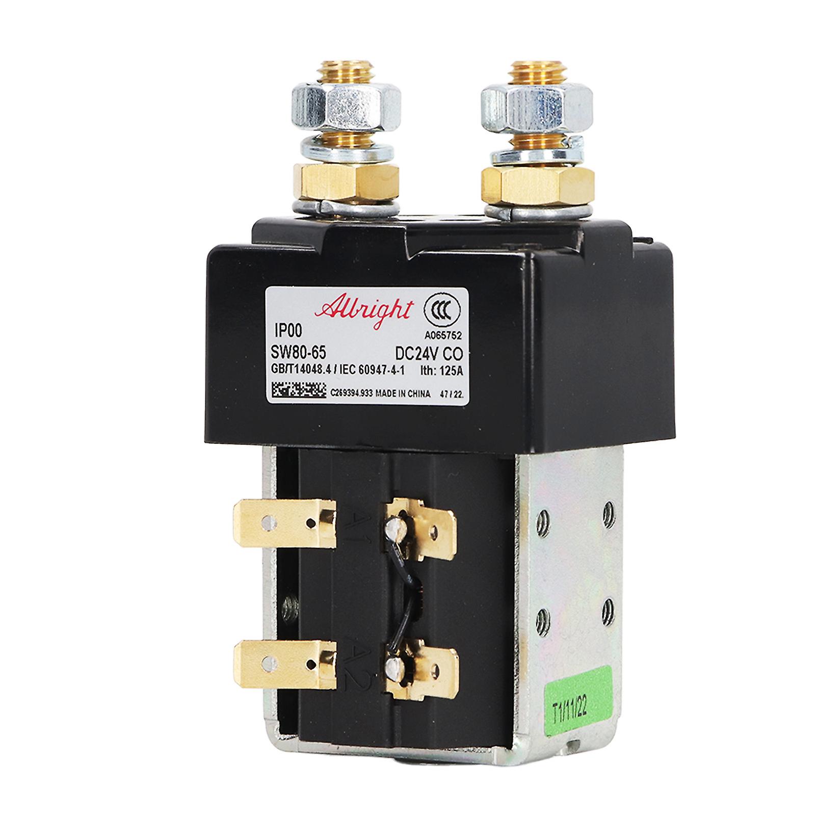 for SW80‑65 Relay Sole Valve 24V 125A Sensitive Fit for Forklift Stacker Pallet B2SW11 B2SW12 24V 125A Albright
