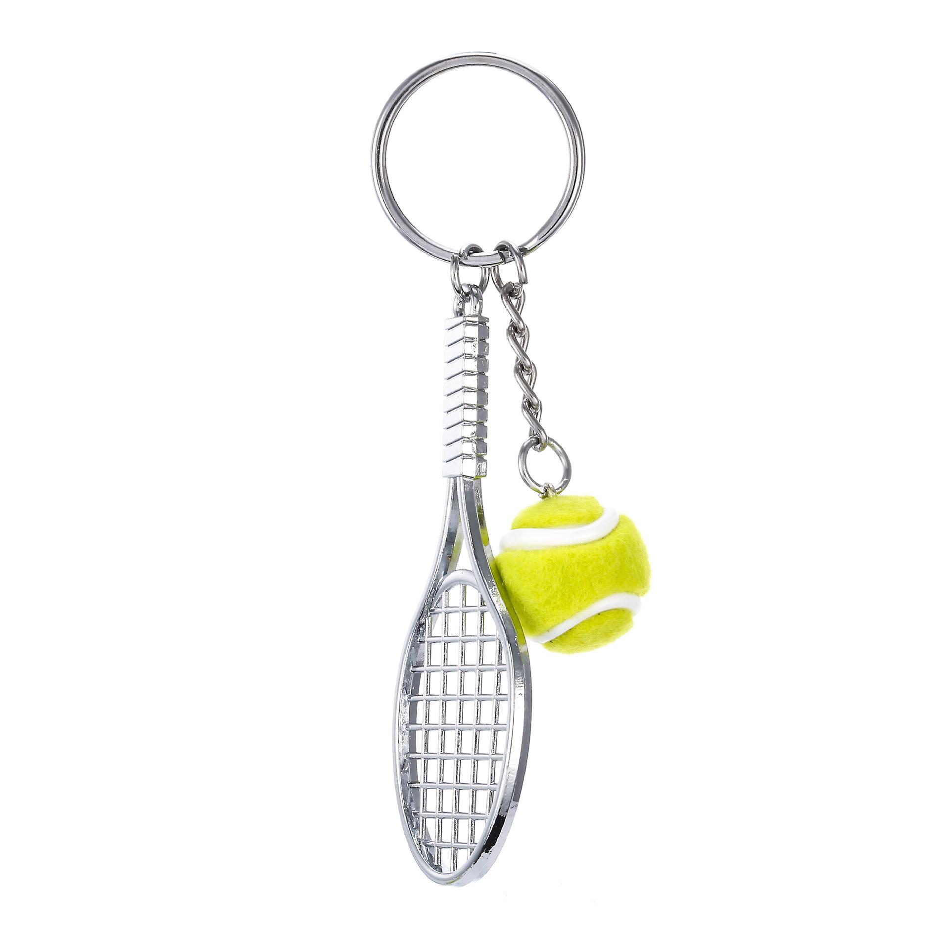 Simulation Tennis Racket Tennis Keychain Pendant