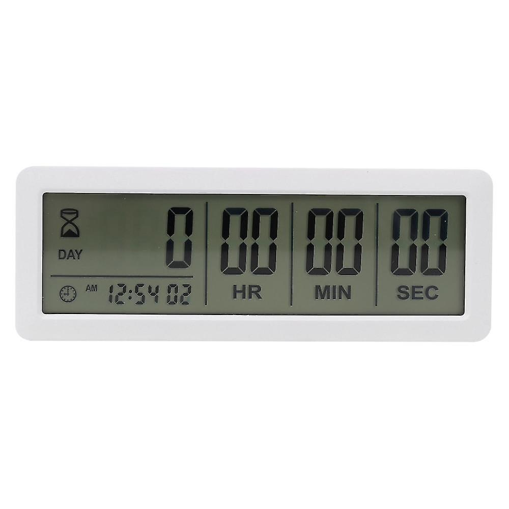 Big Digital Countdown Days Timer Clock - 999 Days Count Down Clock Timer For Graduation Lab Kitchen (white)