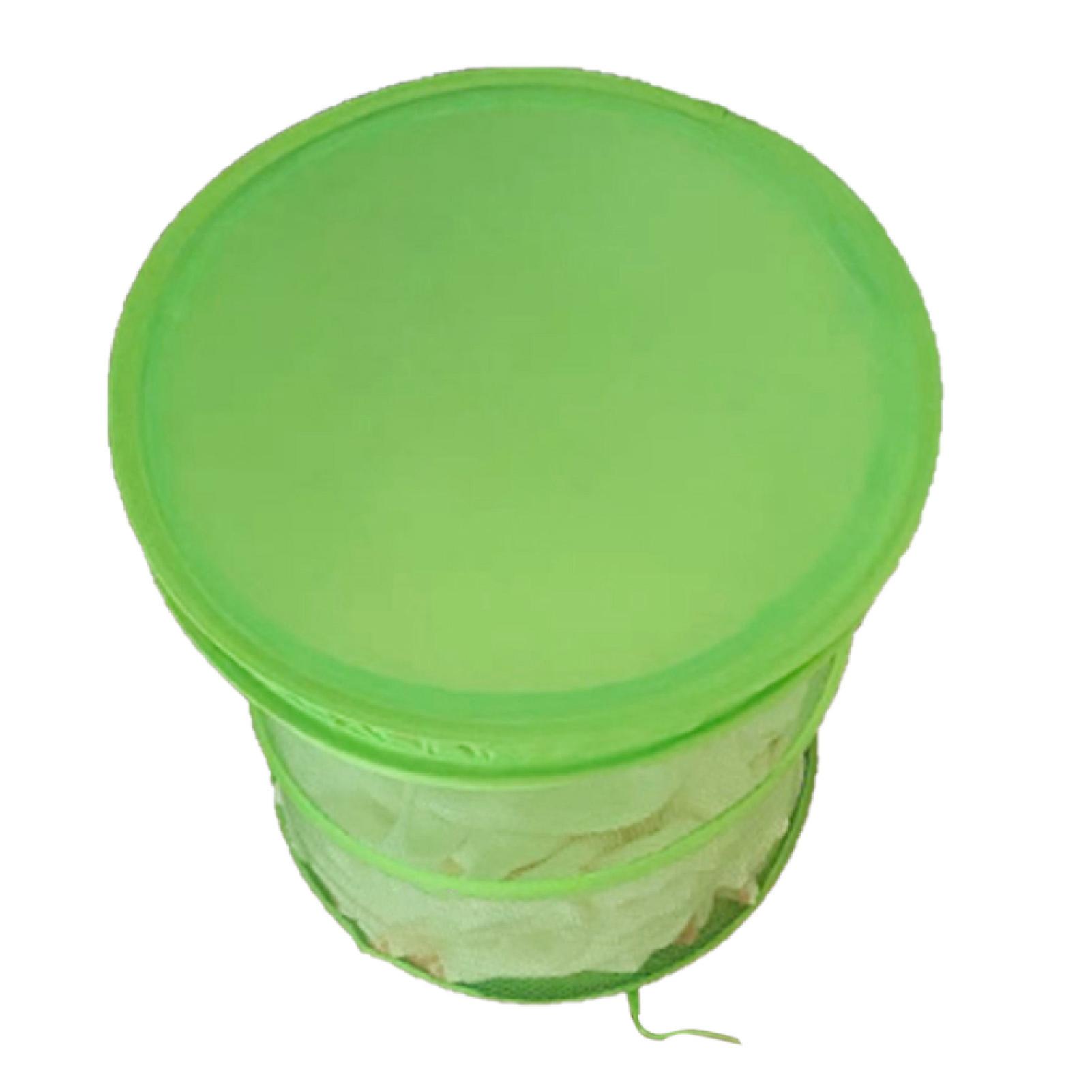 Large Capacity Foldable Laundry Basket Multi-Functional Storage Bin with Cover Portable Green Frog Design Durable Lightweight Easy to Store for Home U