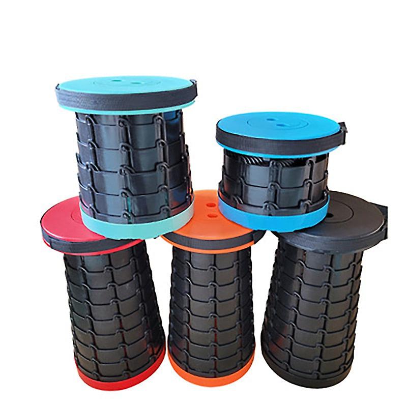 GreenZech Adjustable Telescopic Folding Stool Outdoor Travel Portable Queue Stalls Fishing Camping T