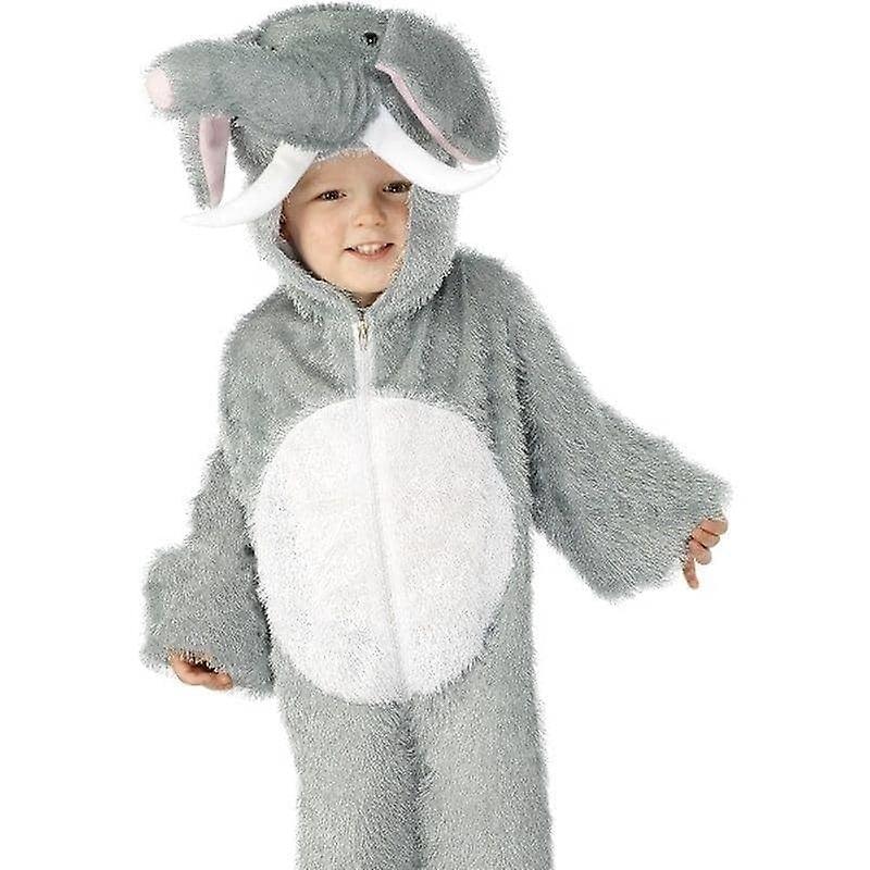 Elephant Costume Kids Grey White 30809