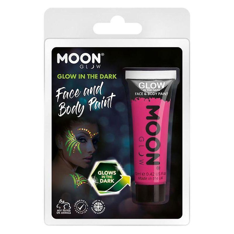 Moon Glow In The Dark Face Paint 12ml Clamshell M41514