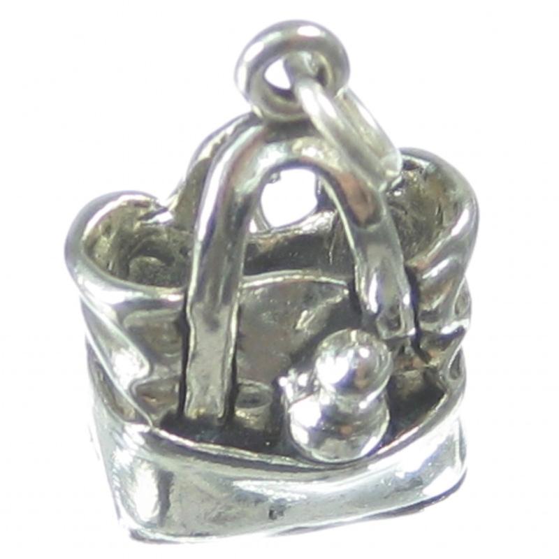 Baby Nappy Bag Sterling Silver Charm .925 X 1 Packed With Essentials