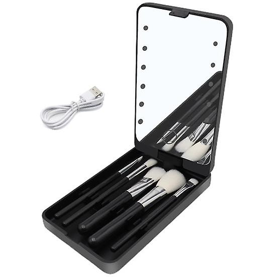1 Set Portable Mirror Rotatable Multi-Function Fashion Beautiful Foldable Make Up Mirror for Travel