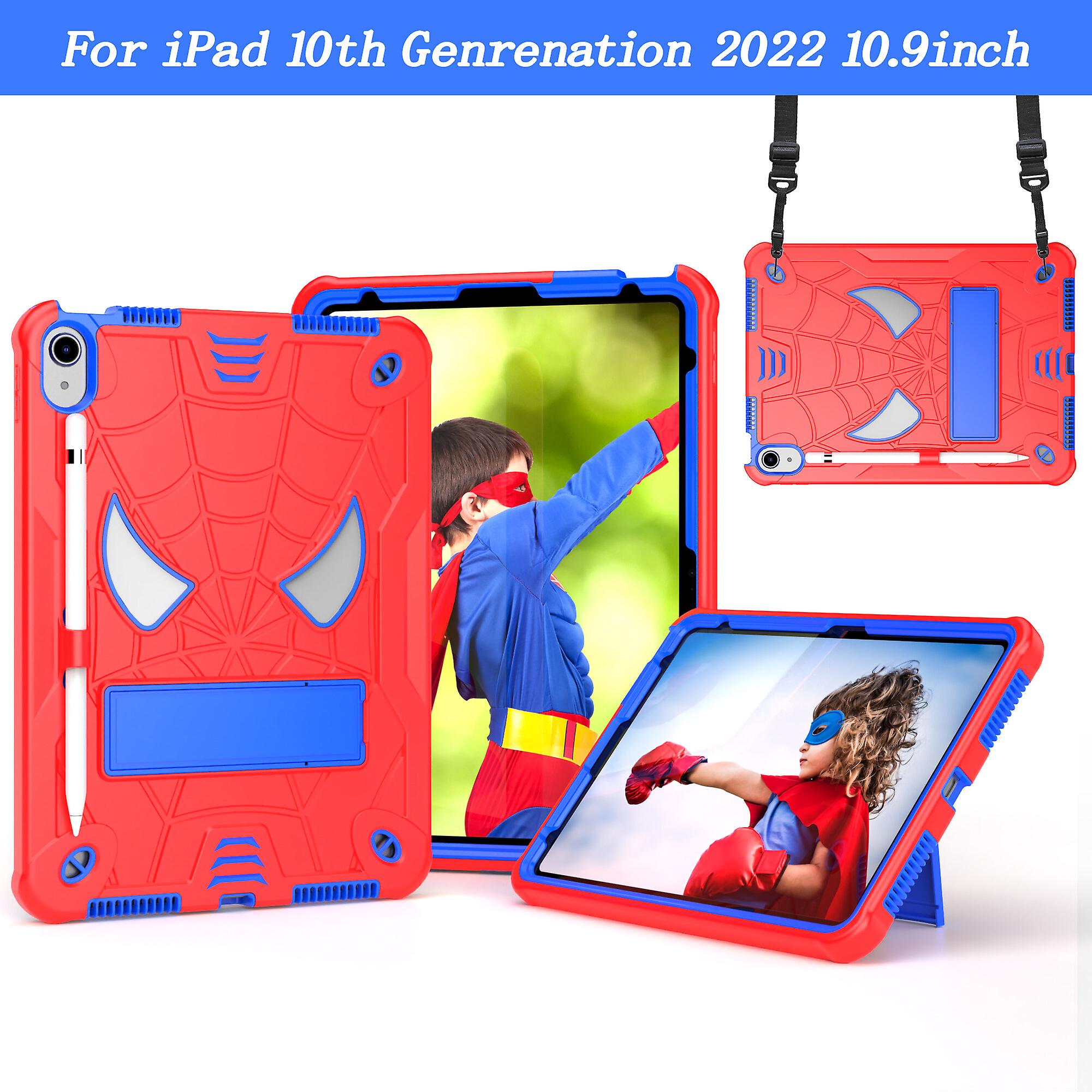 For iPad 10.9 inch Case 2022 Release with Shoulder Strap and Kickstand
