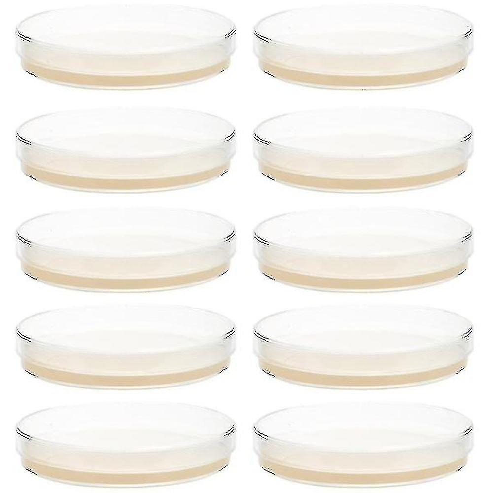 10db előre öntött agar tányér Petri csészék agar tudományos kísérleti kellékekkel